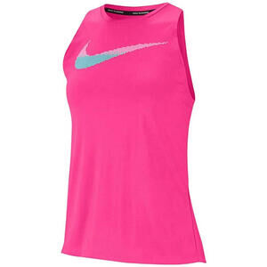 New Nike Women's Dri-fit Printed-Logo Racerback Running Tank Top, Size: XS